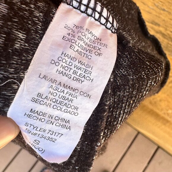 Ambiance Lounge Cozy Grey Stretchy Pants Size S - Picture 7 of 9